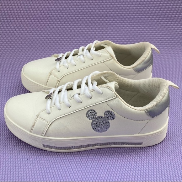 woman’s Mickey Mouse Low Top Bling sneakers Size 7m ( 10.5 “length) - Picture 3 of 12